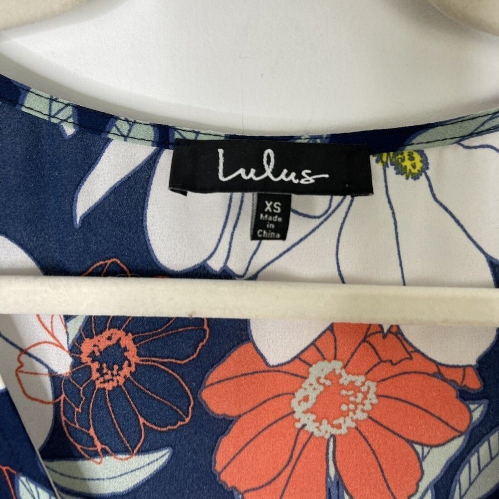 Lulus Poppies Floral Cover Up‎ Dress Women’s Size XS Sheer Beach - Picture 4 of 11